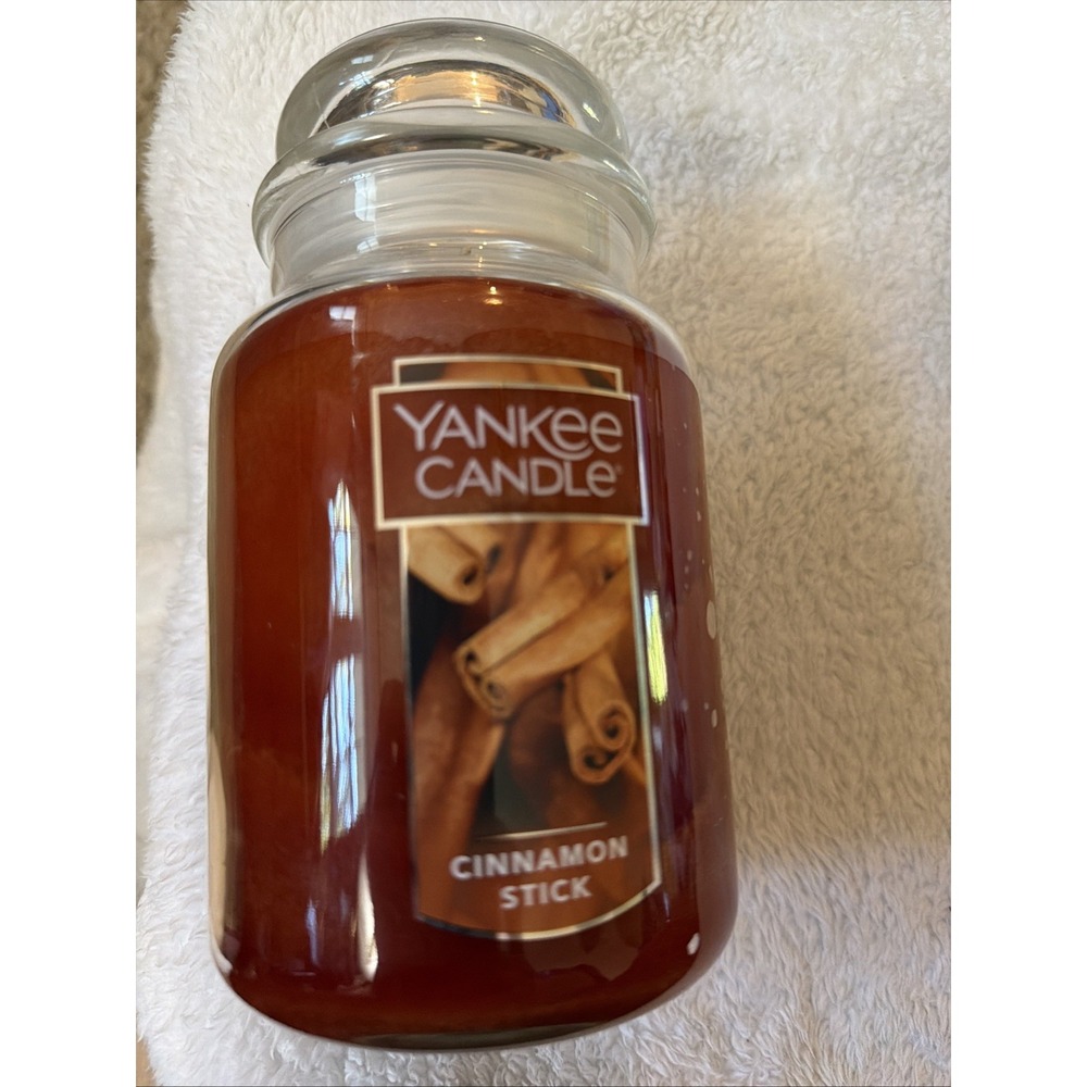 Yankee Candle CINNAMON STICK 22 oz. Single Wick Original Large Jar Candle NEW